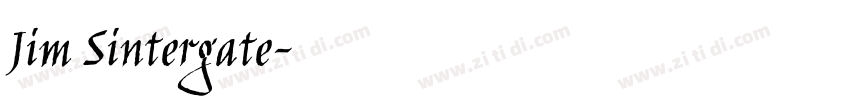Jim Sintergate字体转换
